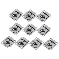 10pcs stainless steel flush mount pull ring latch lift handle marine boat 65mm