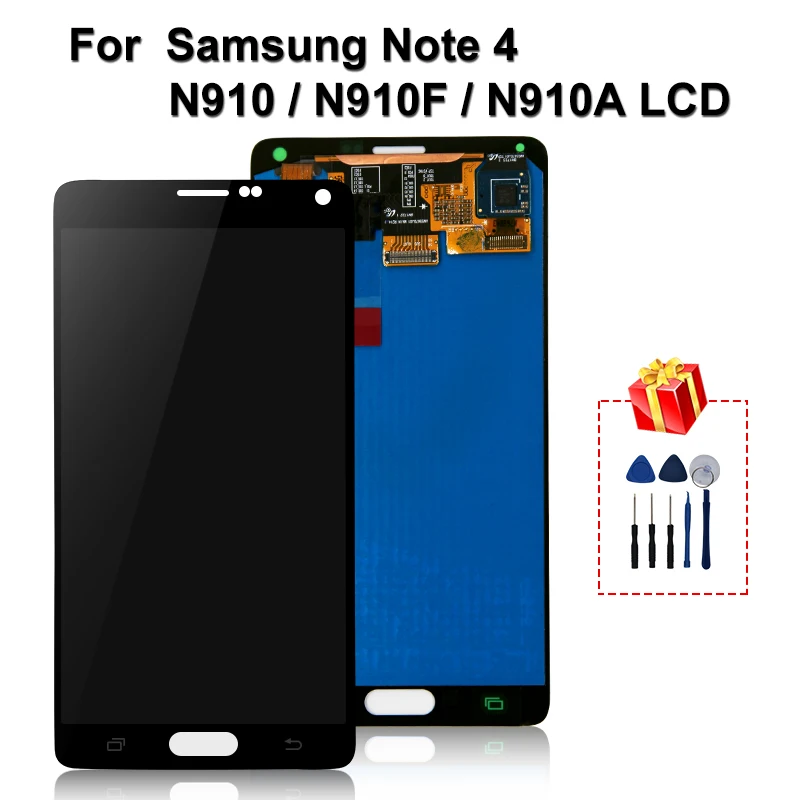 Оригинальный ЖК-экран для Samsung Galaxy Note4 ЖК-дисплей N910 N910C N910A N910F N910H дигитайзер