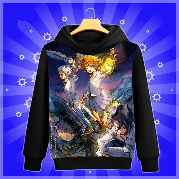 Аниме-Толстовка Manga The Promised Neverland Yakusoku no Neverland Norman cosplay Sweatshirt весна-осень мужские и женские пуловеры пальто - Цвет: 12