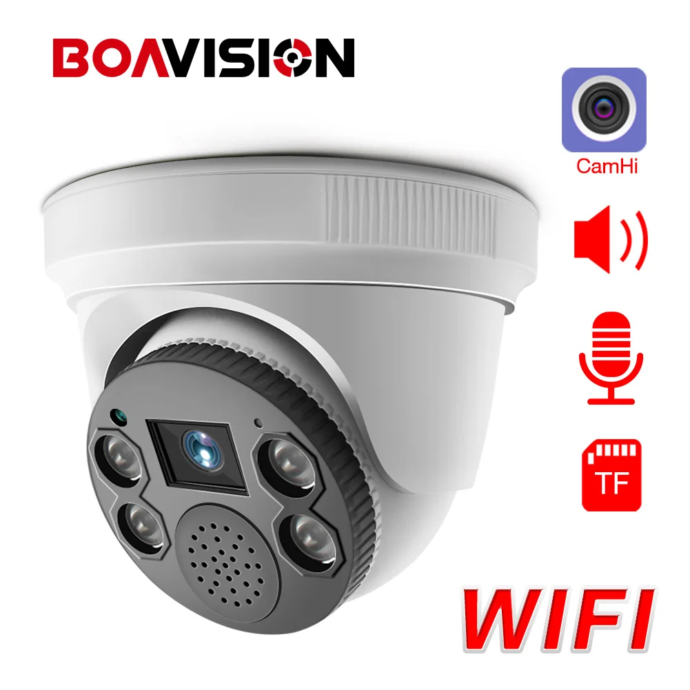 HD 1080P Wi Fi IP камера видеонаблюдения беспроводная Onvif двусторонняя аудиосвязь слот