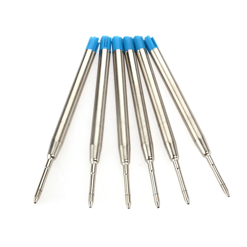 

6pcs 10CM Blue Ballpoint Pen Ink Cartridges Refills