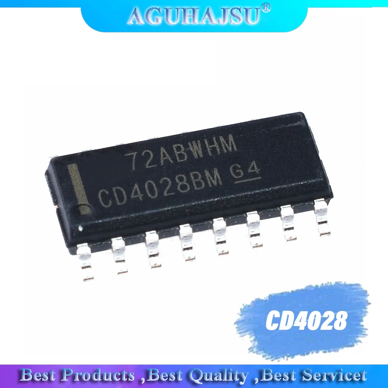 10 шт. Новый CD4028 CD4028BM патч SOP16 декодер/кодировщик/Мультиплексор - купить по