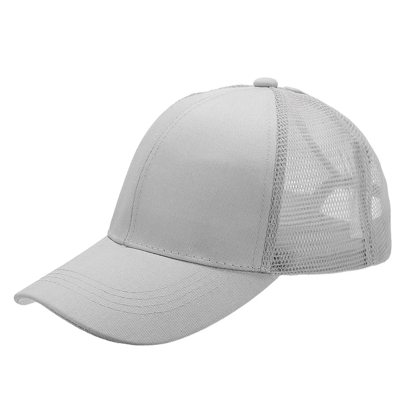

1pcs Breathable Baseball Cap Unisex Tennis Caps Ponytail Baseball Cap Snap Back Sun Shade Mesh Sport Hat