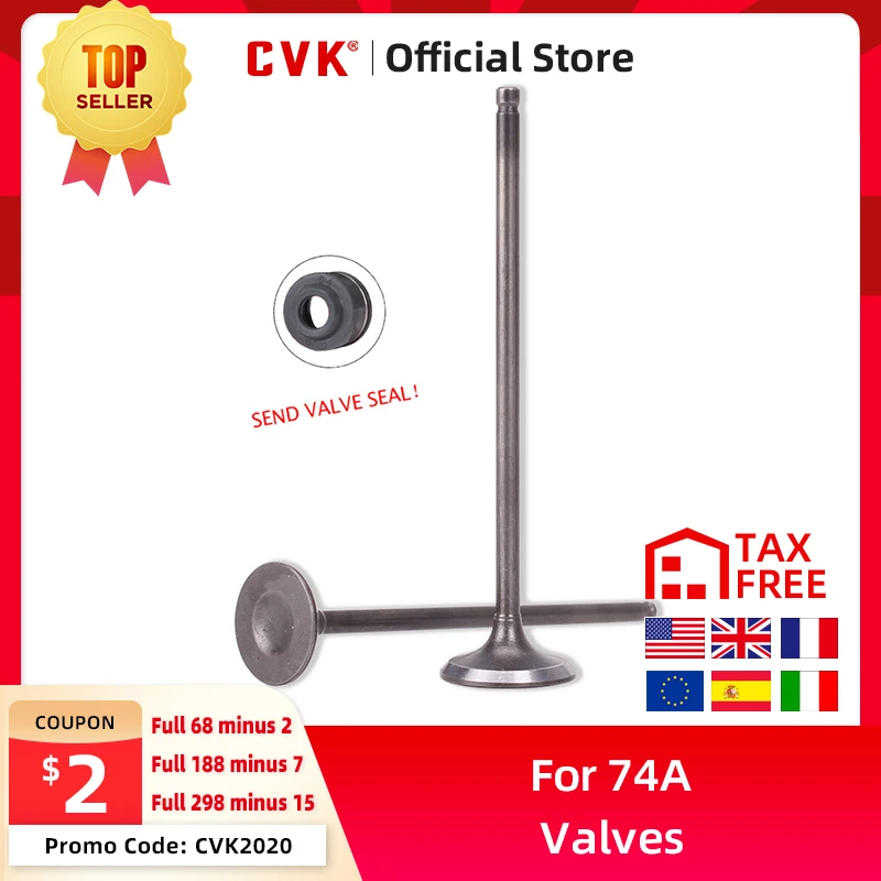 

CVK 8 Pairs Intake Exhaust Valves with Oil Seal For Suzuki GSF250 73A 74A GSF 250 Bandit250 Motorcycle Accessories