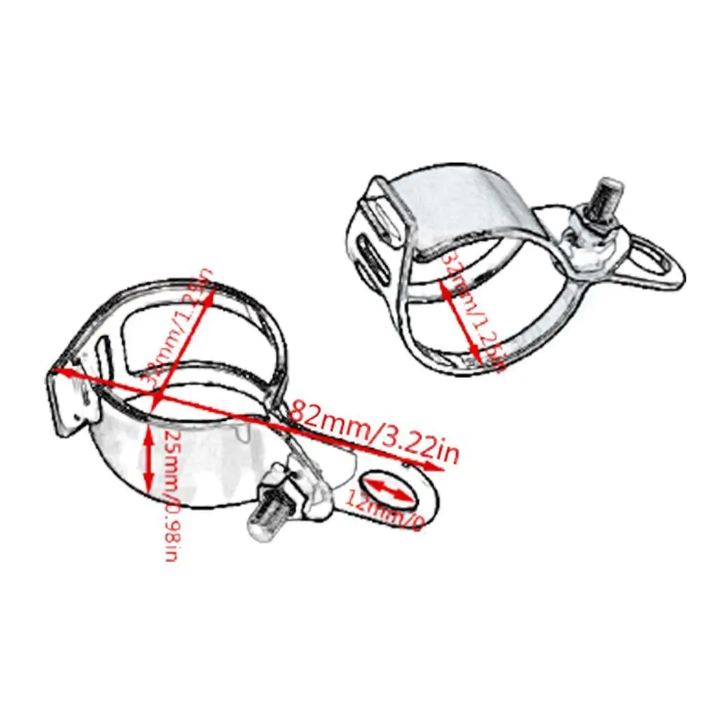 

1 PC Motorcycle Signal Light Installation Rack Turn Lamp Mount Bracket Front Fork Clamps