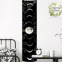 moon phase tapestry aesthetic macrame wall hanging psychedelic boho room wall decor home decoration bedroom carpet wall cloth