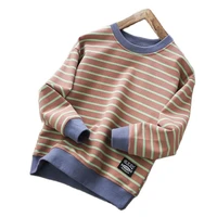 childrens clothing boys autumn striped tops students long sleeved t shirts childrens sweatshirt spring and autumn trendy p4761