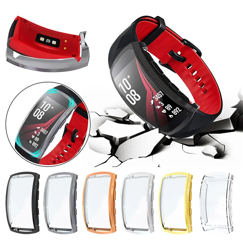 

360 ° Full TPU Защитный чехол для Samsung Gear Fit2 Pro Чехол на весь экран с закругленными краями для шестерни 2 Pro SM-R365