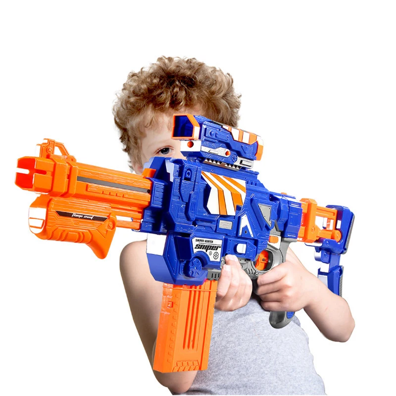 

Электрический игрушечный пистолет для детей, игрушечные пистолеты для мальчиков, пусковая винтовка, подарки на день рождения с мягкой пуле...