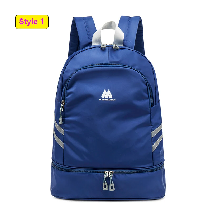 Style 1 Blue Женский рюкзак для путешествий, сумка для фитнеса, сумка для тренировок, сухой и влажный мешок, Gymtas Sac De Sport Mochila, для плавания, XA874WA - Цвет: Style 1 Blue