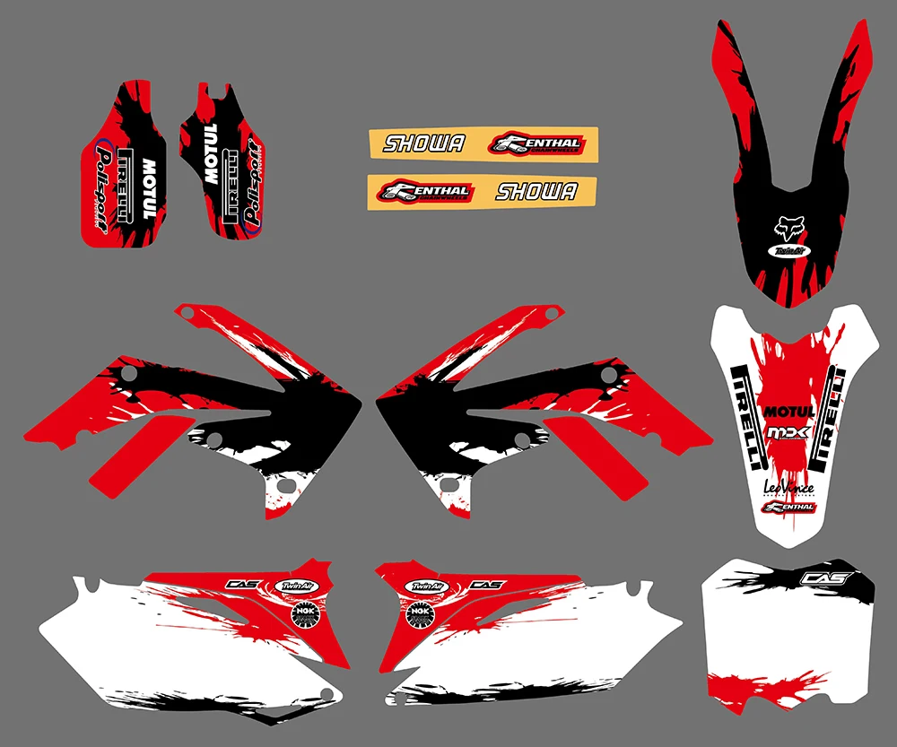 Мотоциклетные графические Наклейки для Honda CRF450R CRF450 2009 2012 CRF250 CRF250R 2010 2013 CRF 250 250R 450