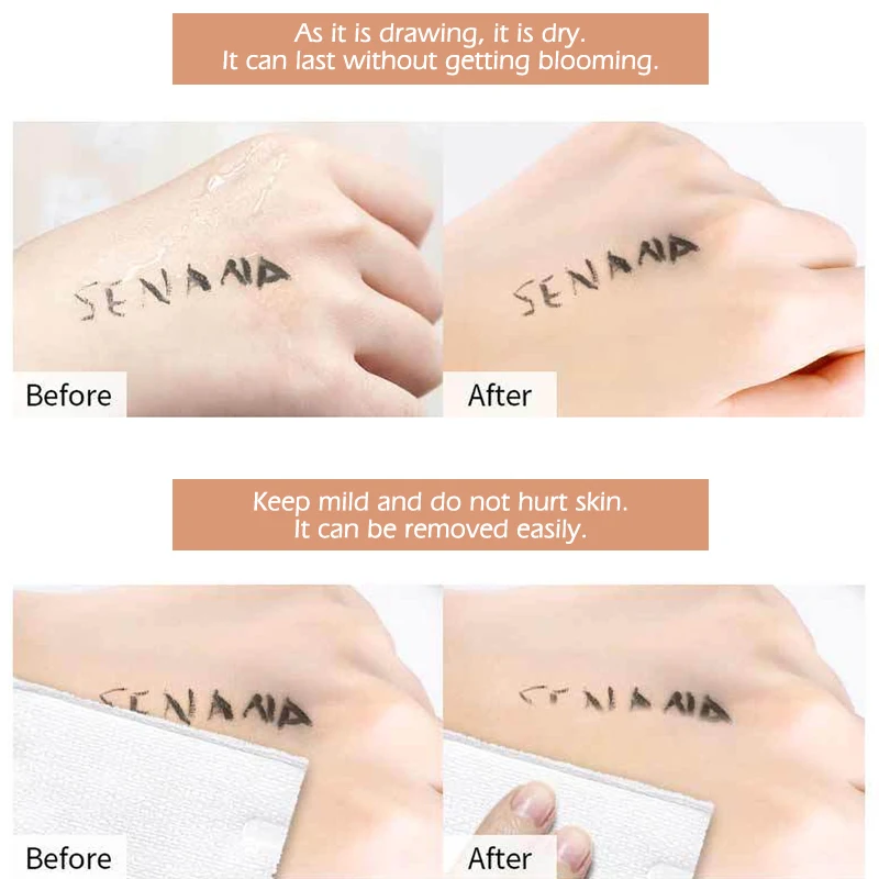 

SENANA 4D Starry Silk Fiber Lashes Thick Lengthening eyeliner waterproof Sweatproof lasting quick drying cosmetics set