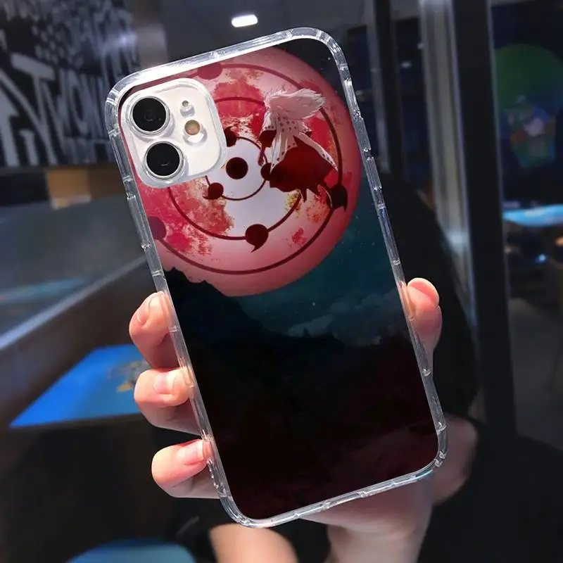 

Naruto Uchiha Madara Japan anime Phone Case Transparent soft For iphone 5 5s 5c se 6 6s 7 8 11 12 plus mini x xs xr pro max