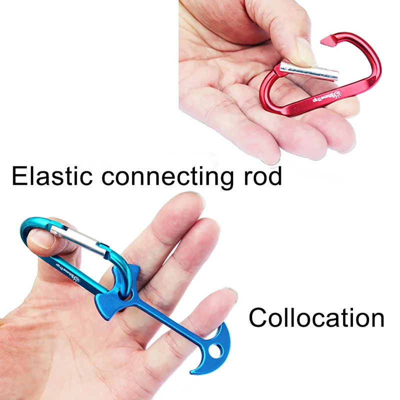 

Carabiner Backpack Buckle Aluminum Alloy D-type Multifunctional Outdoor Camping Climbing Hook Keychain Mini Accessories 2021 New