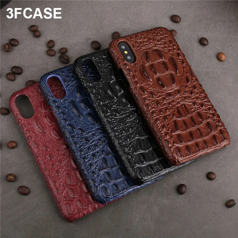 

Роскошный 3D чехол с крокодиловой текстурой Xr для iPhone Xs Max, чехол из натуральной воловьей кожи Xs, жесткий чехол из поликарбоната для iPhone X Xs Xr Xs ...