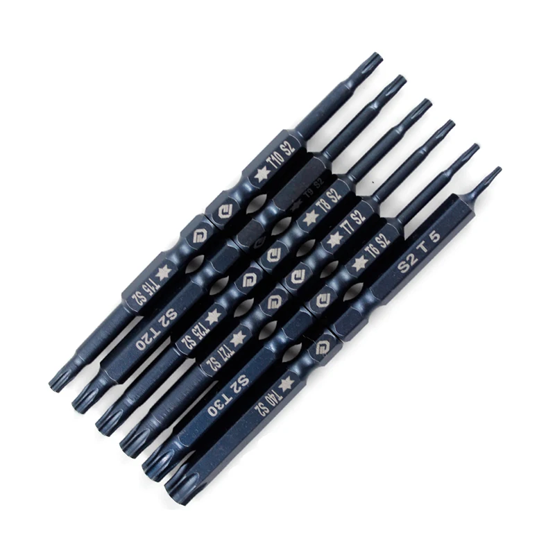 Electric 50/100mm Long 1/4 Inch Hex Shank Magnetic Torx Screwdriver Bits Set | Дом и сад