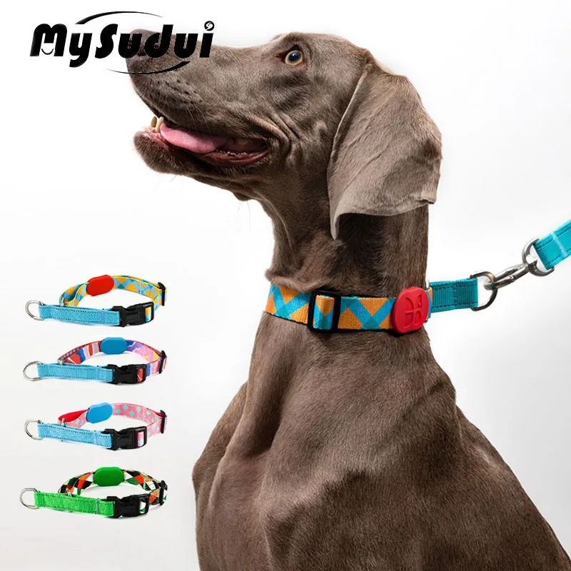 Slip Collar Dog Martingale Reflective Strong Choker Training Collar Dog For Small Big Dogs Anti Pull Plaid Nylon Adjustable