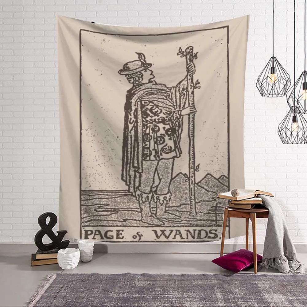 Индийская мандала Таро карточка гобелен настенный солнце луна таро Настенный