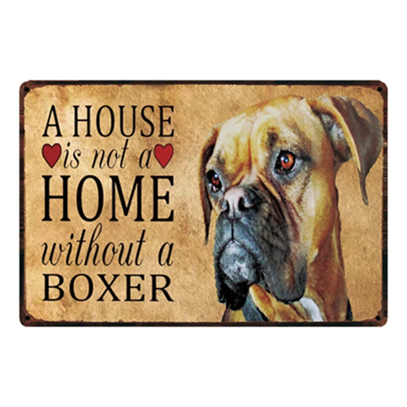 

30*20 CM Dogs Boxer Warning Ticker Adhesive Labels PVC Car Styling Accessories for Various models Sticker