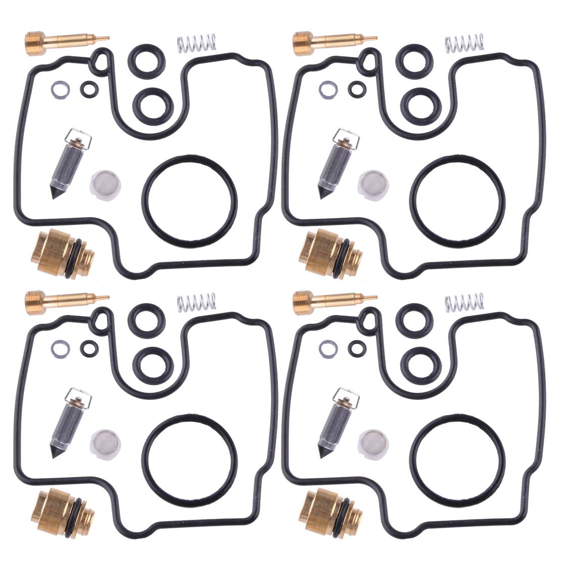 

Карбюратор ДЛЯ РЕМОНТА КАРБЮРАТОРА, 4 комплекта, аксессуары для ремонта мотоцикла, подходит для Yamaha YZF-R1 YZF R1 1998 1999 2000 2001