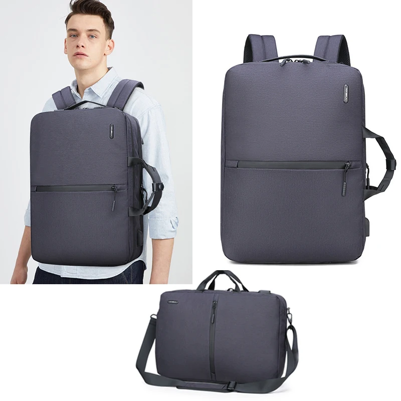 Вместительный деловой мужской рюкзак для ноутбука 16 дюймов двойная композитная