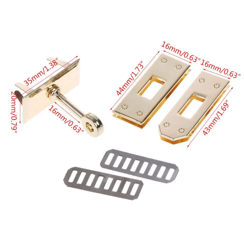 

Metal Clasp Turn Locks Twist Lock DIY Leather Crossbody Handbag Shoulder Bag Buckles