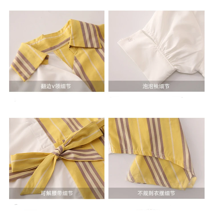 Girls Dress Short Sleeve Summer Kids Dresses for Girl Striped Patchwork Bow Children Princess Clothing 3-12Years | Детская одежда и