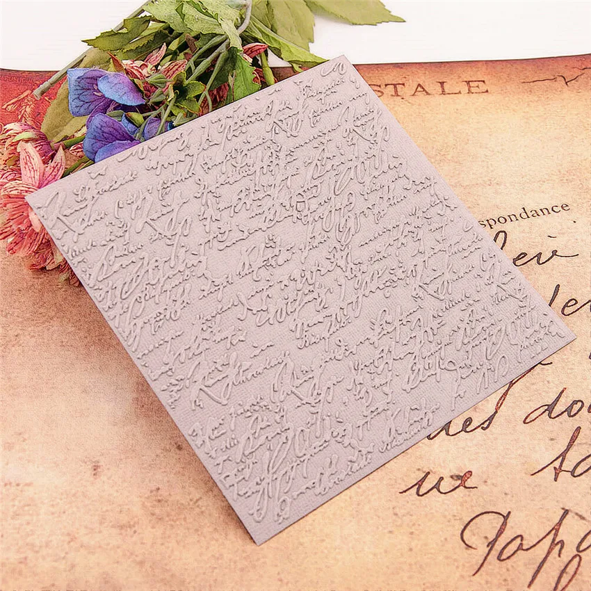 15*15cm Sweet diary 3D Embossing folders Plastic bump Scrapbooking DIY Template Fondant indentation Cake Photo Album Card Makin | Дом и сад