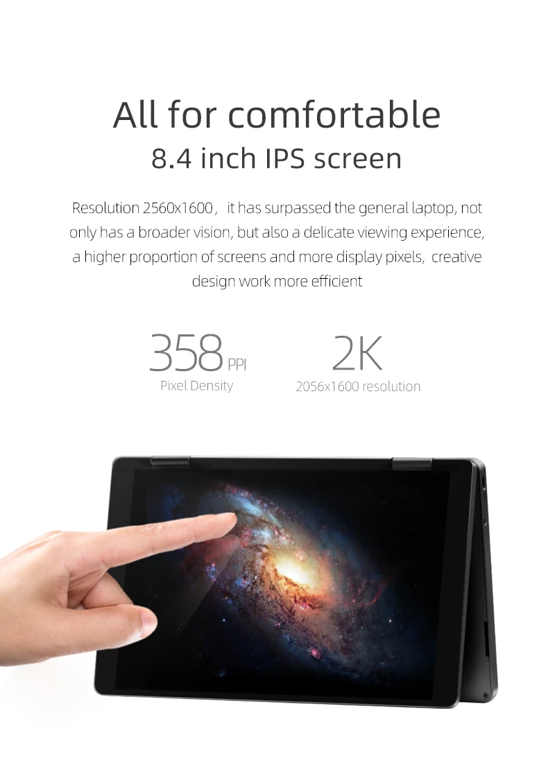 OneMix 3S + ноутбук IPS 8 4 дюймов сенсорный notbook Intel core i3 8G 256G Win10 pc Портативный 2 в 1