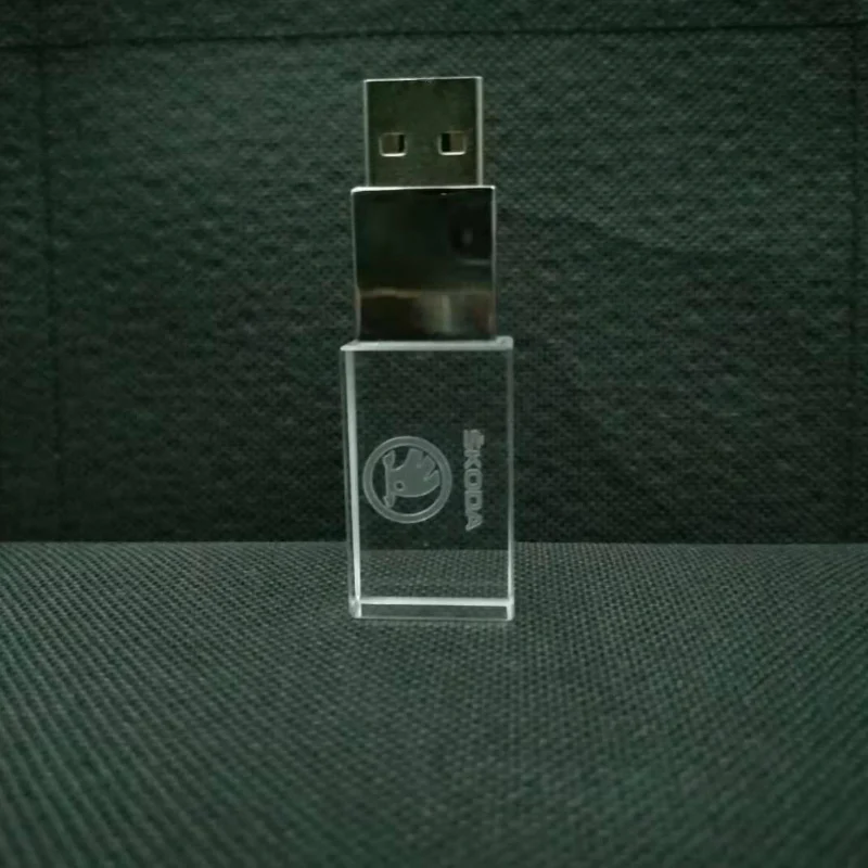Хрустальный Автомобильный ключ Skoda модный хрустальный USB флэш-накопитель с
