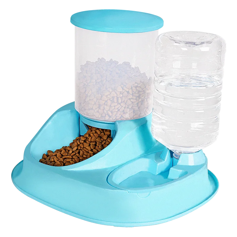 Online Kunststoff Halter Katze Schüssel Automatische Stand Milch Hund Trinken Katzenfutter Dispenser Zubehör Erhöhten Gamelle Chat Produkte BY50MW