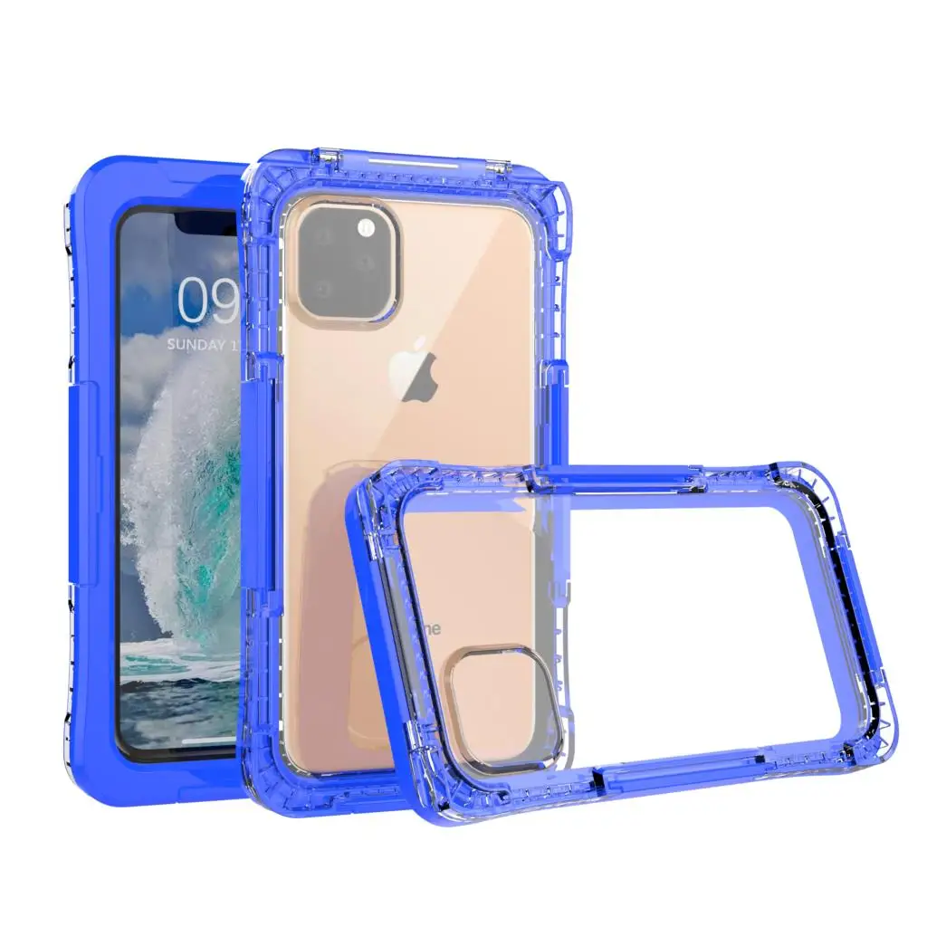 IP68 Водонепроницаемый чехол для телефона iPhone 11 Pro Max X XR прозрачный подводный чехол для iPhone XS Max 6 6s 7 8 Plus 5 5S SE чехол