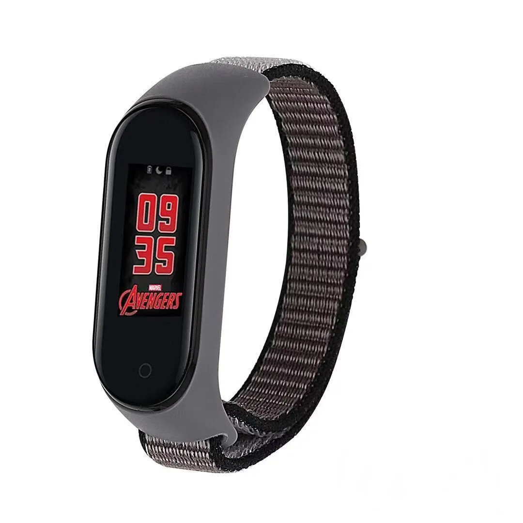 anchor gray Регулируемый ремешок для браслета, дышащая Спортивная петля для Xiaomi mi Band 4 3, браслет с рамкой, сменный Браслет mi band 3 4, аксессуары - Цвет ремешка: anchor gray