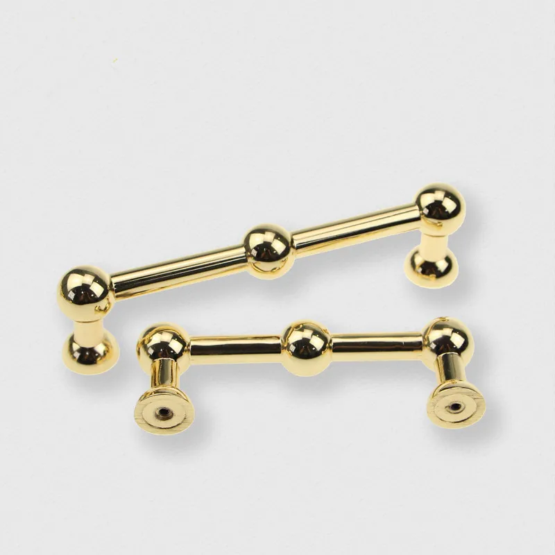 Кухонные ручки для шкафа Золотая современная ручка мебели искусственный сплав