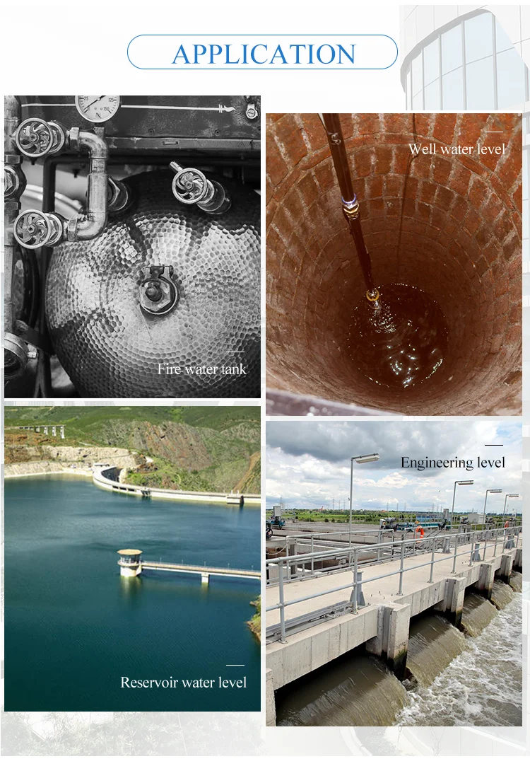 4-20мА низкая стоимость датчики уровня воды зонд аналоговый выход погружной передатчик уровня воды для бака