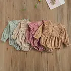 Комбинезон детский с длинным рукавом, с цветочным принтом