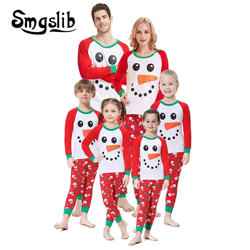 

Family Christmas Matching Pajamas Set 2021 Xmas Adult Kids Pyjamas Nightwear Baby Romper Merry Christmas Family Matching Outfits