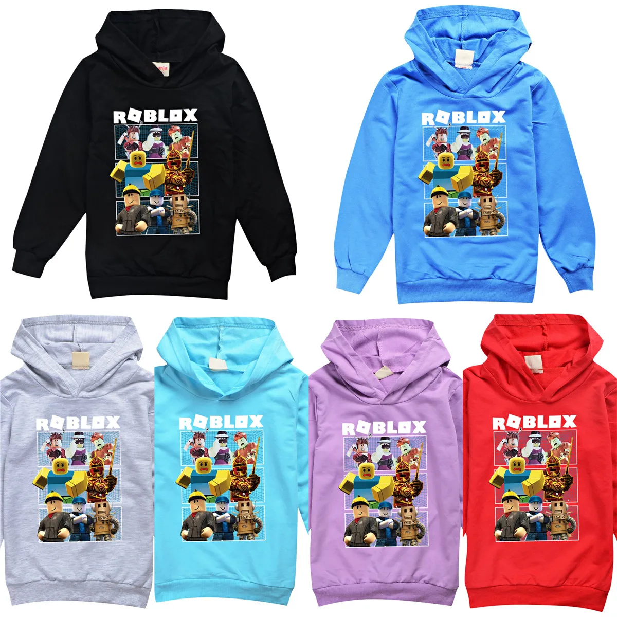 

Robloxing Neutral Kid Hoodies for Teen Girls Shirts Cotton Autumn Long Sleeve Sweater Tops Boy tshirts Clothes Birthday Gifts