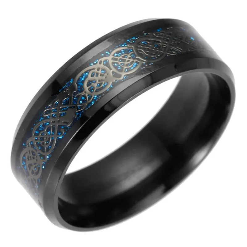 Аниме персонаж косплей кольцо дракона серебряные модные аксессуары хвост