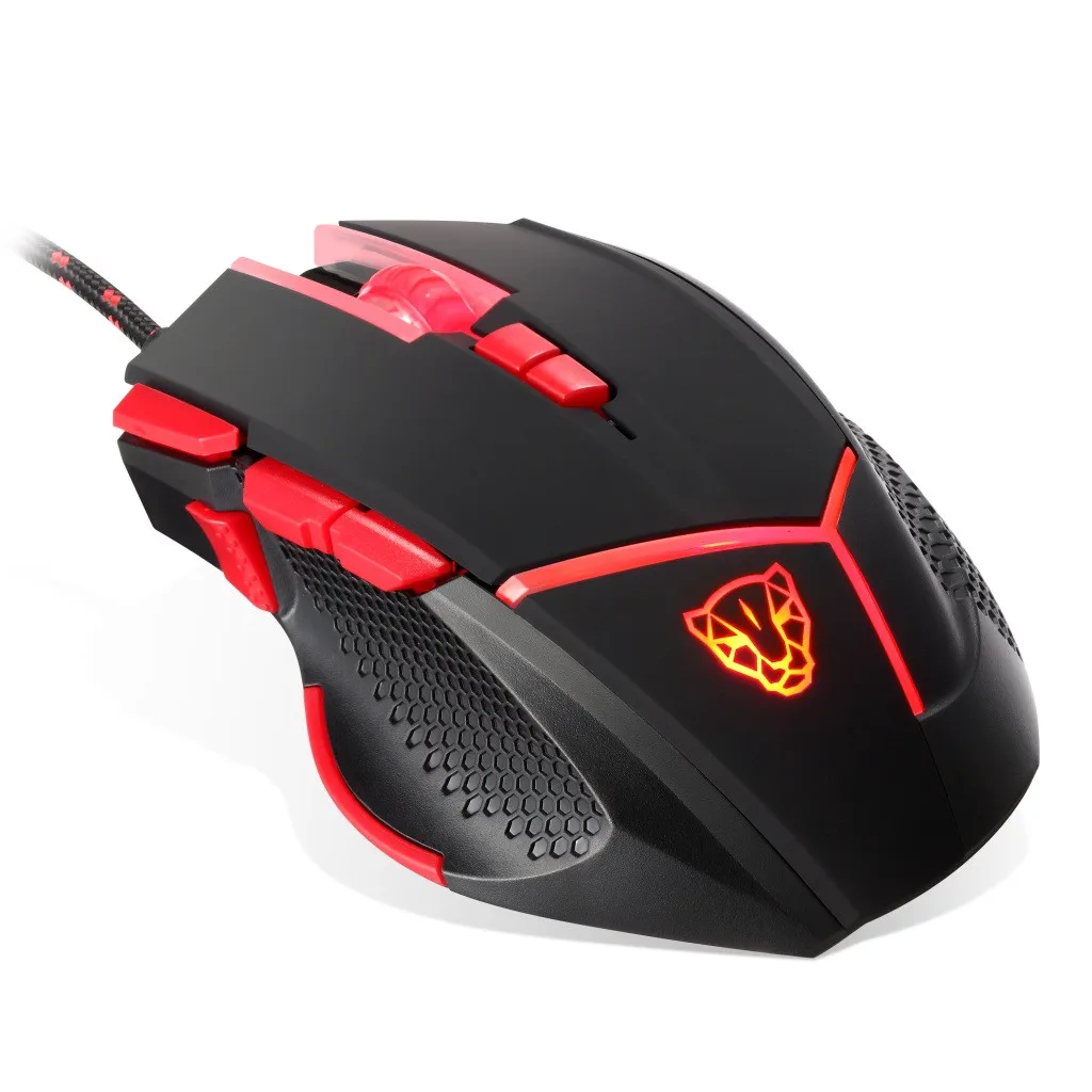 MOTOSPEED V18 4000 DPI 9 Кнопок Проводная программируемая игровая мышь оптическая Прямая