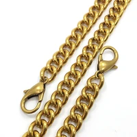 bag chains replacement metal chain wide 9mm antique gold shoulder crossbody bag straps handles for handbag bag parts accessories