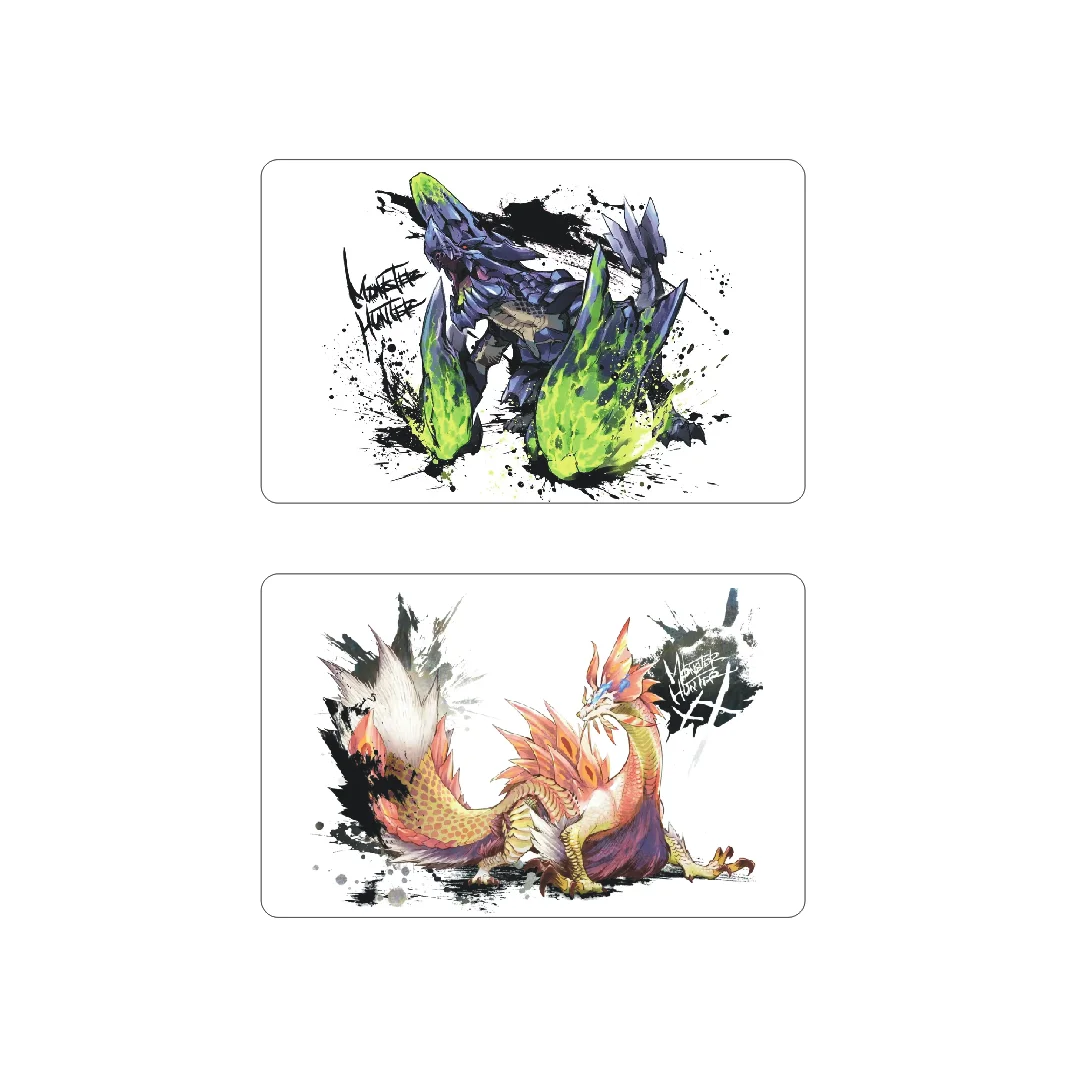 

Monster Hunter World Ice Borne Dragon Model PVC Memorial Card Transparent Card Glavenus Gore Magala Tigrex