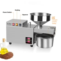 110v220v stainless steel cold press machine high extraction rate oil presser peanut coconut olive kernel oil press