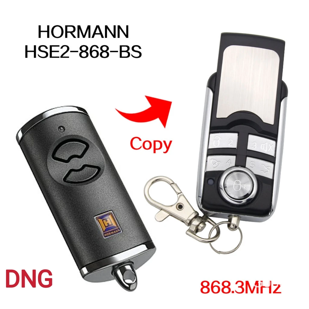 

HORMANN HSE2 HSE4 868 BS Remote Control HORMANN HSE 2 4 BS 868 MHz Rolling Code Garage Gate Door Remote Control