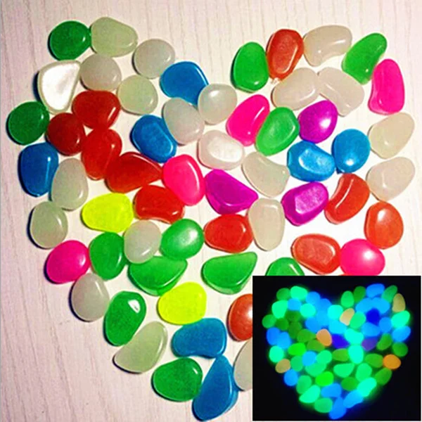 10 шт. красивые светящиеся украшения для аквариума|stone fish tank|artificial pebblesstone |