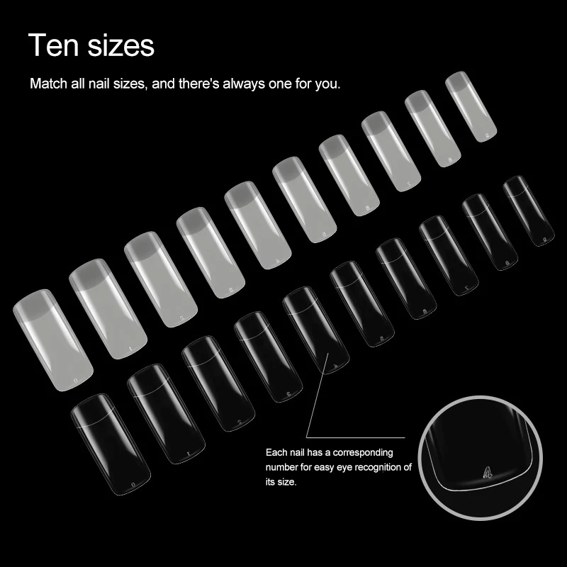 2019 Hot Sale 500pcs/bag Fake Nails Half-stick Piece Square Shaped New Fashion Women Girl Comfort Durable Fit J3 | Красота и здоровье