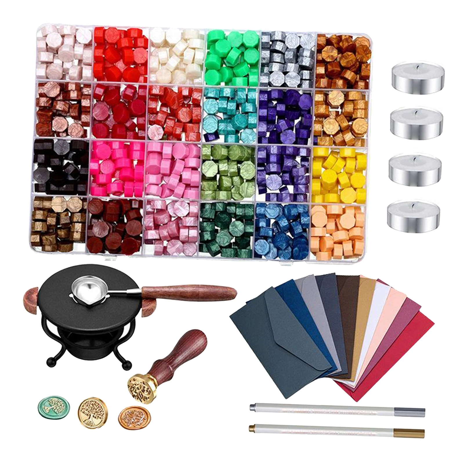 

Герметизирующий материал бусины, сургучная Печать комплект, 619 шт. воск комплект печатей с плавления