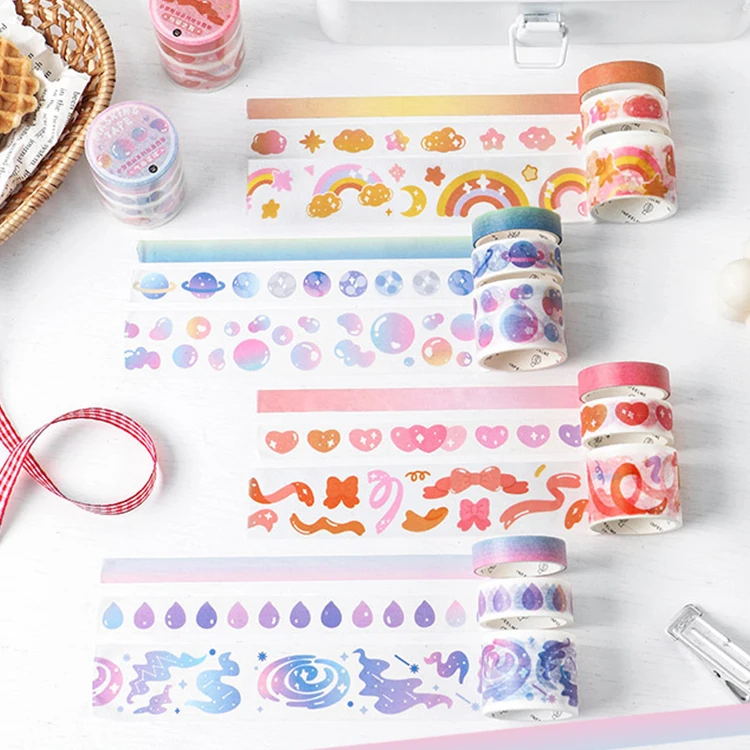 

3 рулона/набор, декоративная лента Радуга