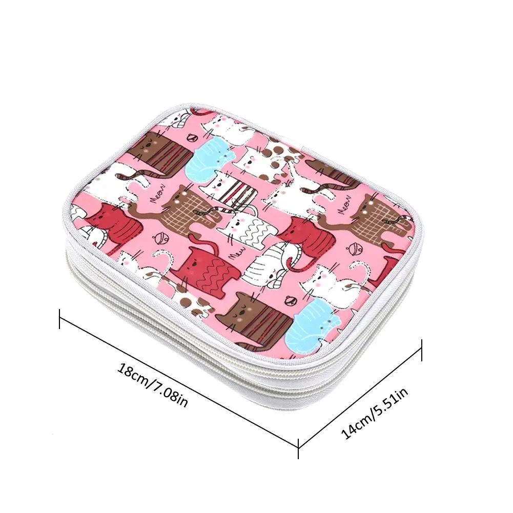 Крючок для вязания крючком сумка Органайзер на молнии с веб карманами различных