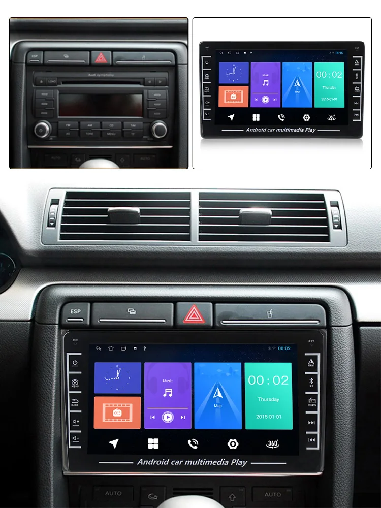 MEKEDE 8 дюймов Автомобильный мультимедийный плеер Android автомобильный Радио Стерео